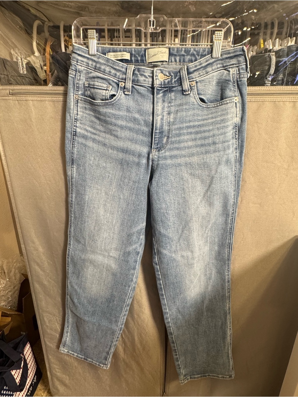 Universal Thread Light Blue Ankle Straight Jeans